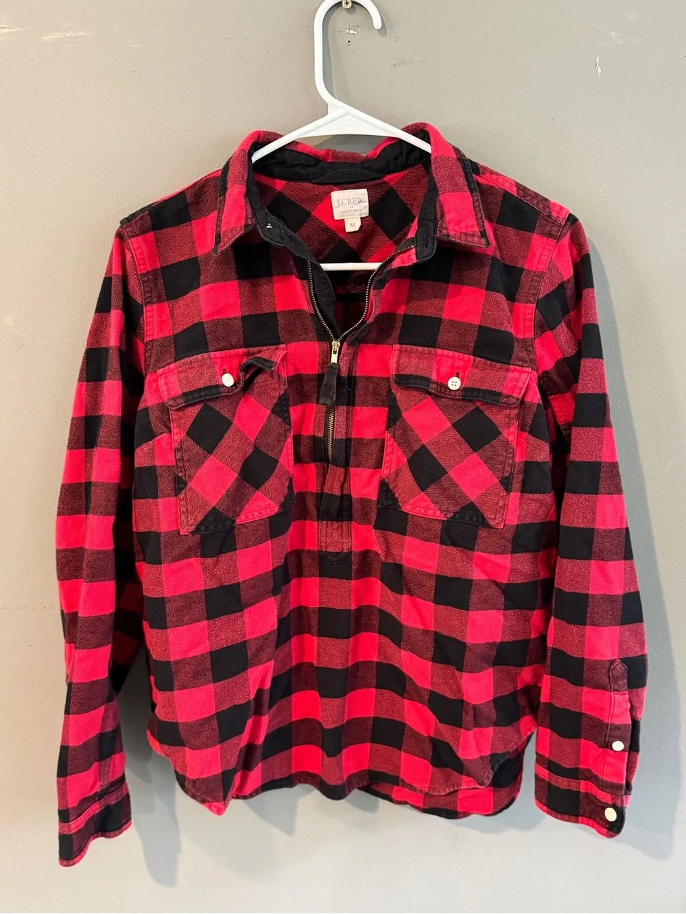 J. Crew Red & Black Buffalo Plaid Jacket